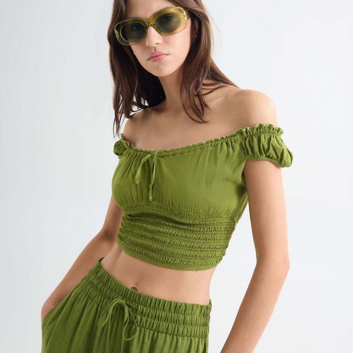 SEVEN SEVEN - Blusa Para Mujer Manga Corta Color Verde Claro Marca Seven Seven #28124009