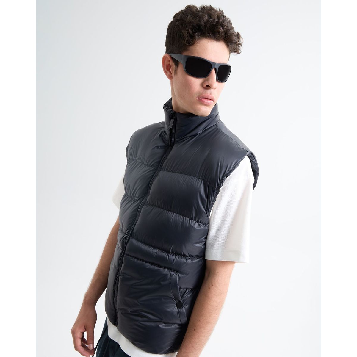 SEVEN SEVEN - Chaleco Para Hombre  Color Negro Marca Seven Seven #45250006