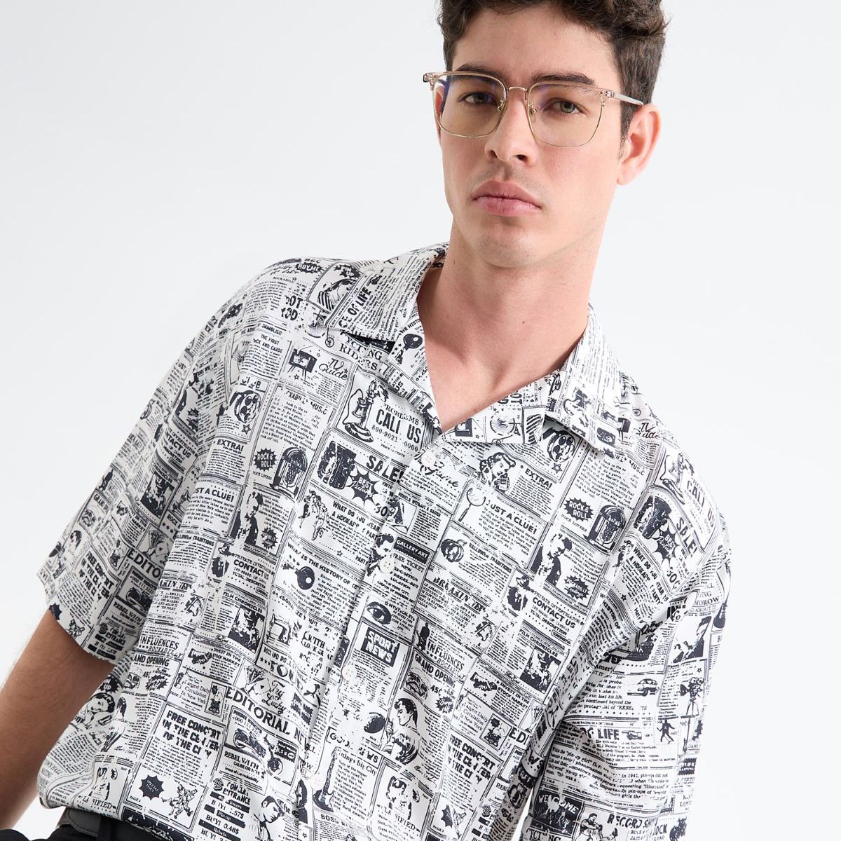 SEVEN SEVEN - Camisa De Hombre  Color Gris Marca Seven Seven #45012112