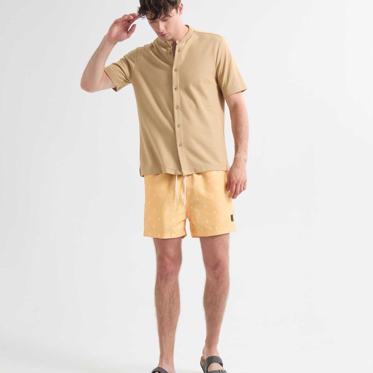 SEVEN SEVEN - Pantaloneta Para Hombre De Baño Corta Color Amarillo  Marca Seven Seven #45280081