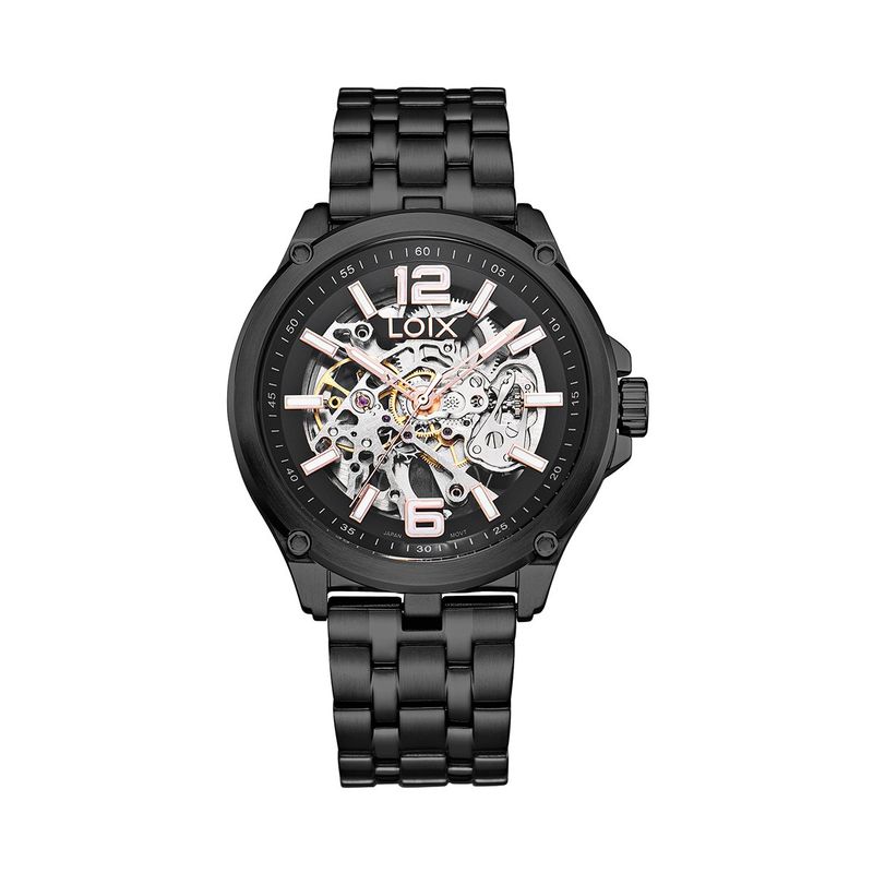 LOIX - Reloj hombre LA2117-4 negro con tablero negro