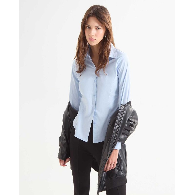 SEVEN SEVEN - Blusa Para Mujer Manga Larga Color Azul Claro Marca Seven Seven #28123998