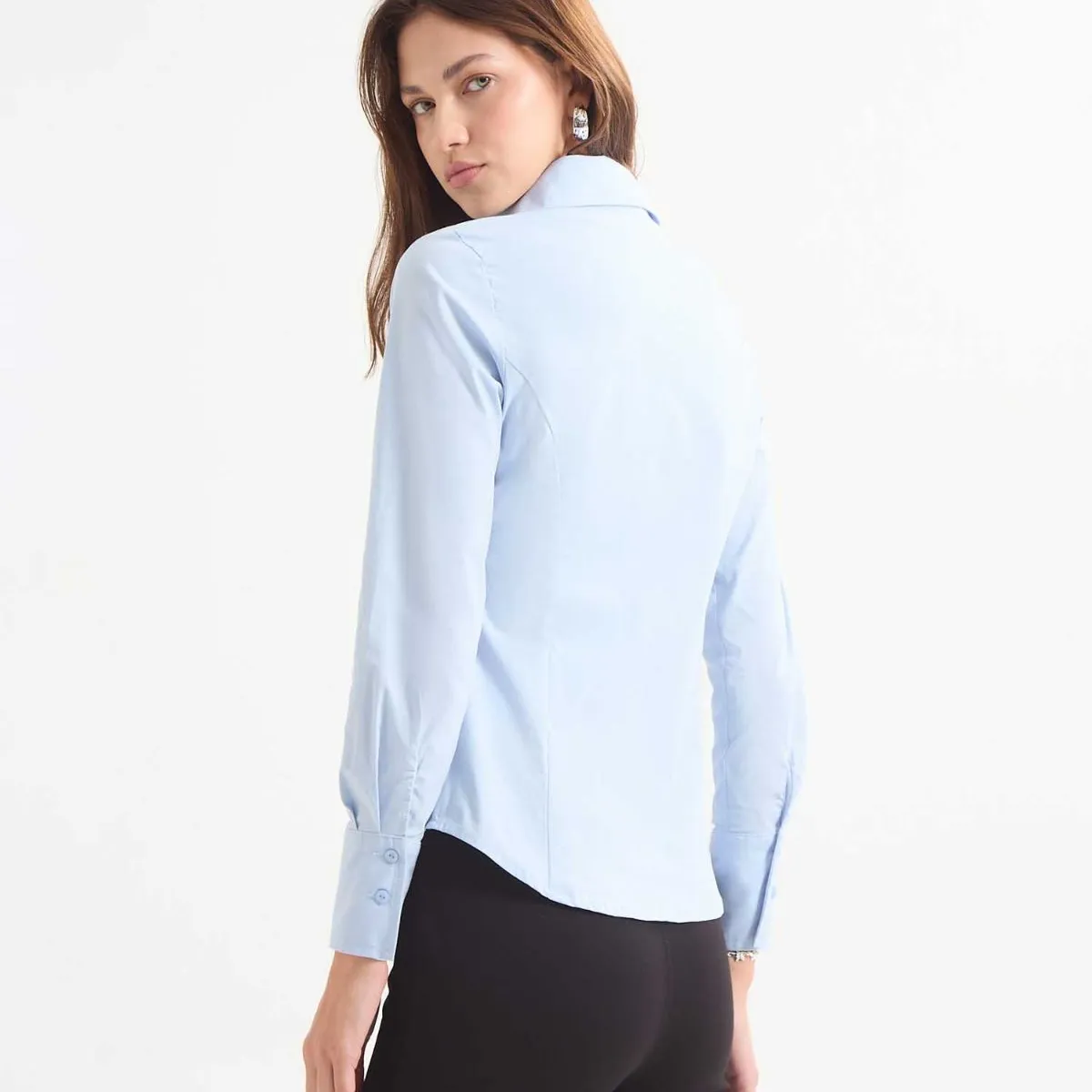 SEVEN SEVEN - Blusa Para Mujer Manga Larga Color Azul Claro Marca Seven Seven #28123998