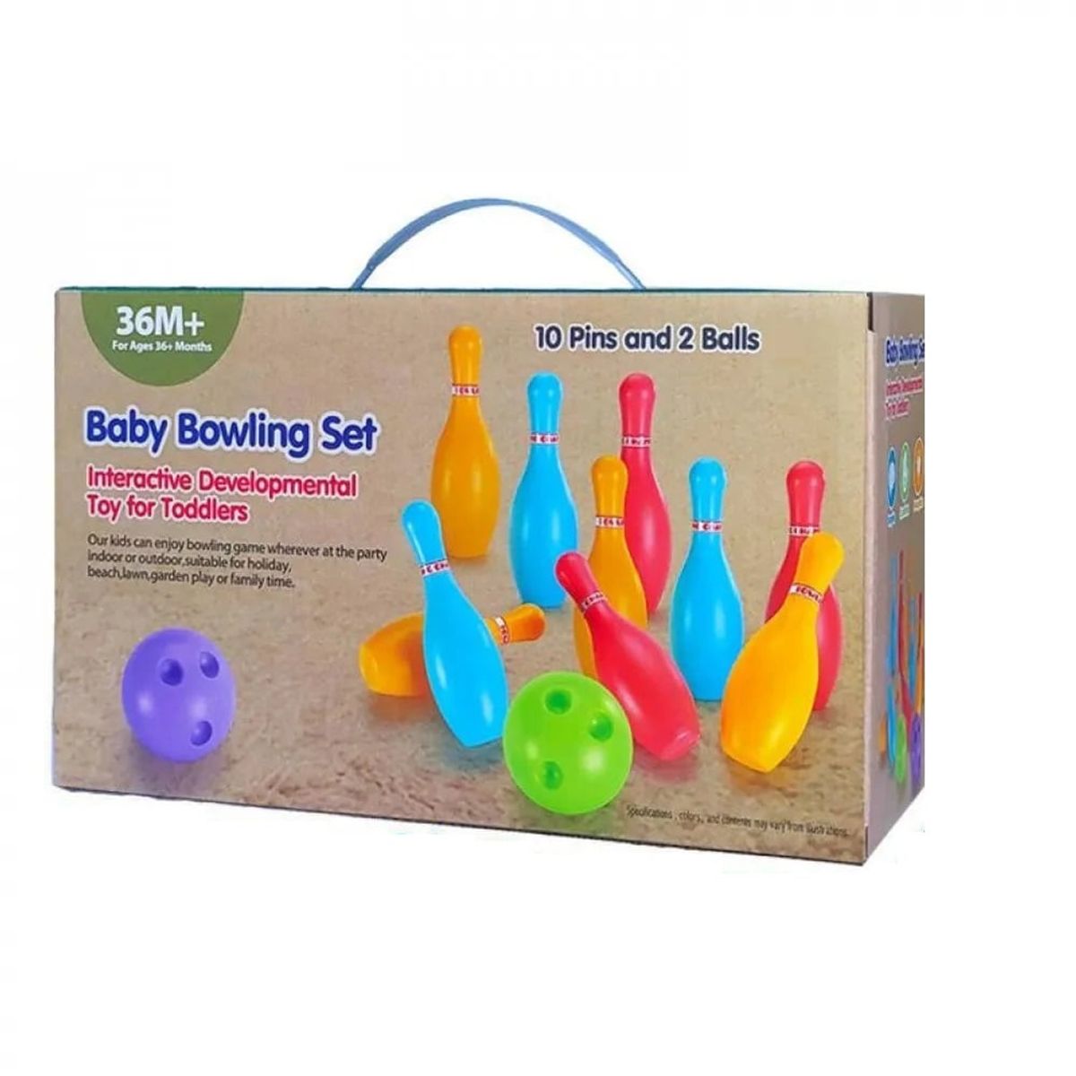 JUGANDO Y EDUCANDO - Juego De Bolos Para Niños Niñas Plástico Alta Resistencia