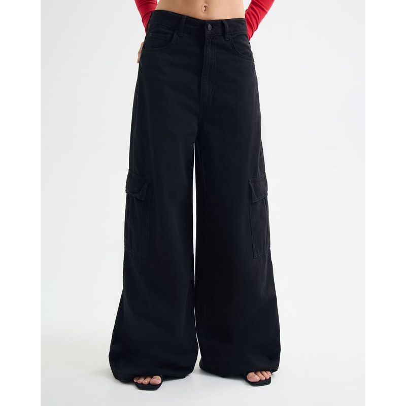 SEVEN SEVEN - Jean Para Mujer Wide-Leg Color Negro Marca Seven Seven #28160937