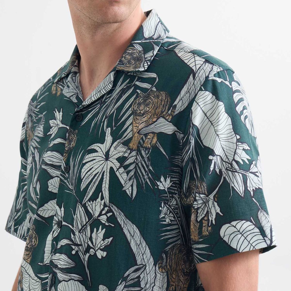 SEVEN SEVEN - Camisa De Hombre  Color Verde Marca Seven Seven #45012109