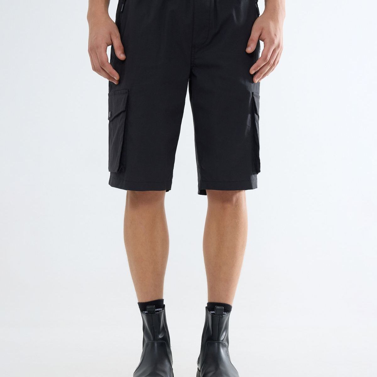 SEVEN SEVEN - Bermuda Para Hombre Regular Corto Color Negro Marca Seven Seven #45100684