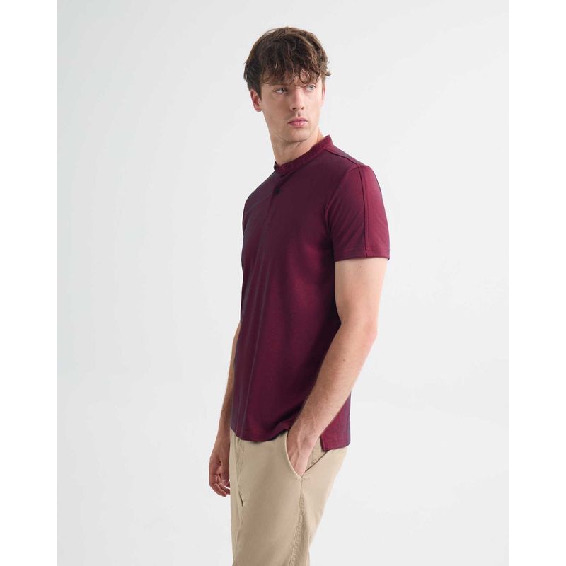 SEVEN SEVEN - Polo Para Hombre Cuello Mao  Color Rojo Marca Seven Seven #45110882
