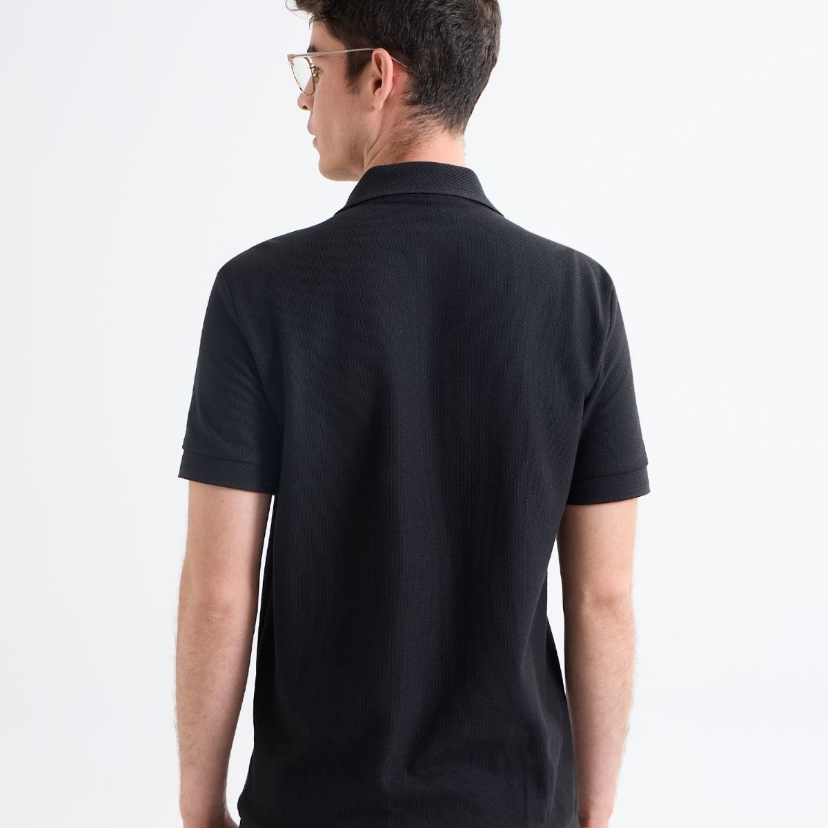 SEVEN SEVEN - Polo Para Hombre Cuello Tejido  Color Negro Marca Seven Seven #45110846