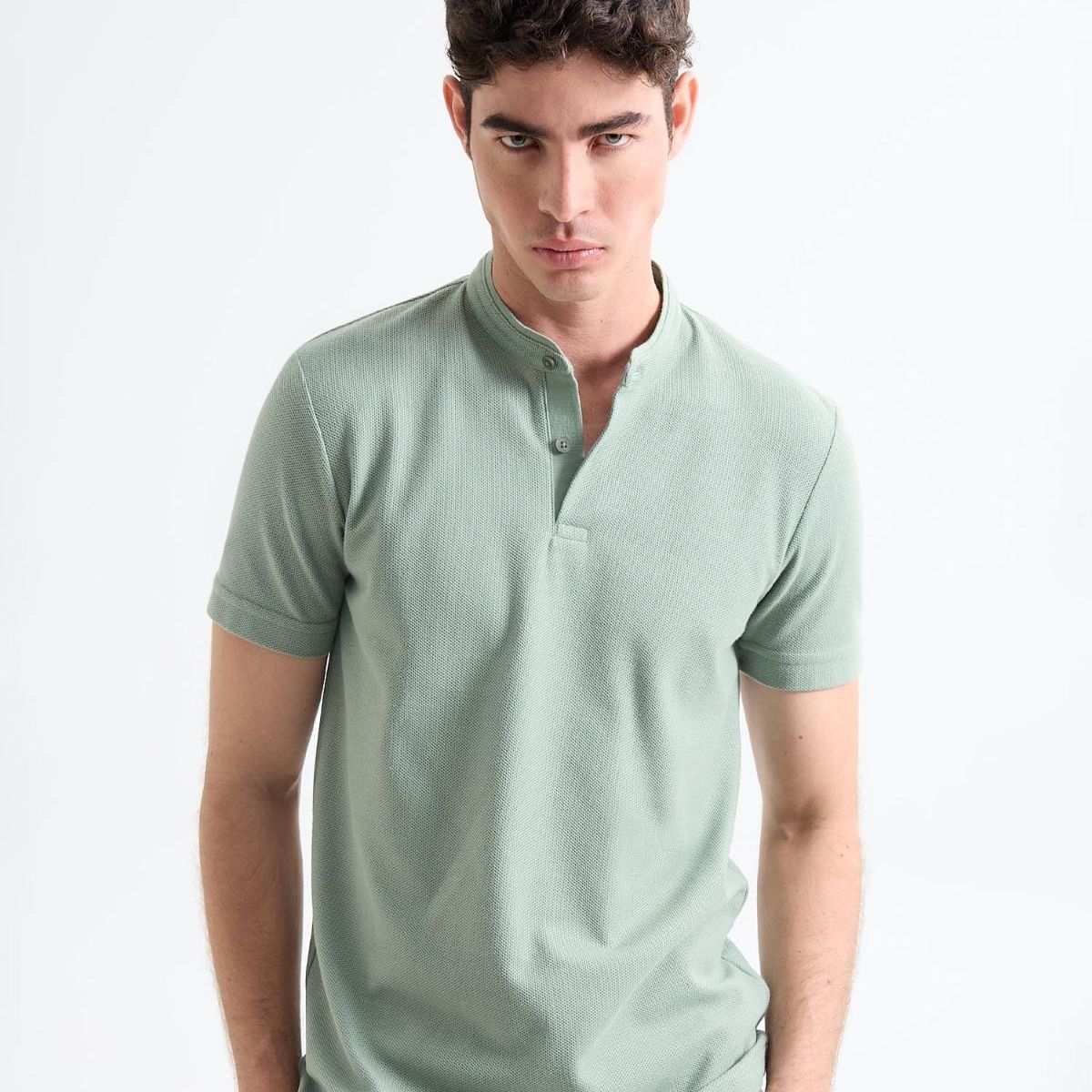 SEVEN SEVEN - Polo Para Hombre Cuello Mao  Color Piel Marca Seven Seven #45110878