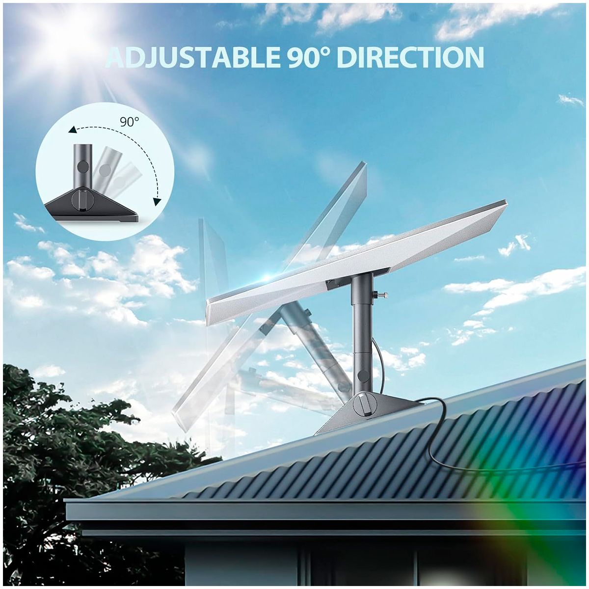 GENERICO - Soporte de Techo Inclinable Para Antena Starlink Gen 3 V4