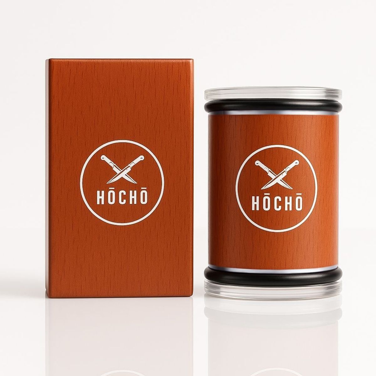 HOCHO - Hocho - Afilador Profesional De Cuchillos Rodante Diamantado Marrón