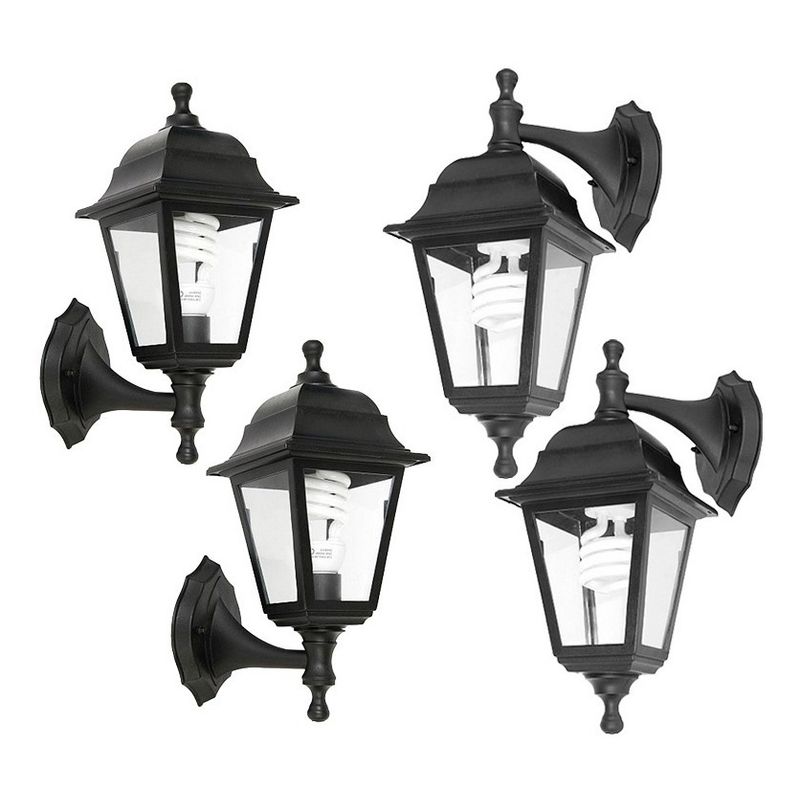 GENERICO - Combo 4 Lamparas Farol Colgante Colonial 4 Unidades Exterior
