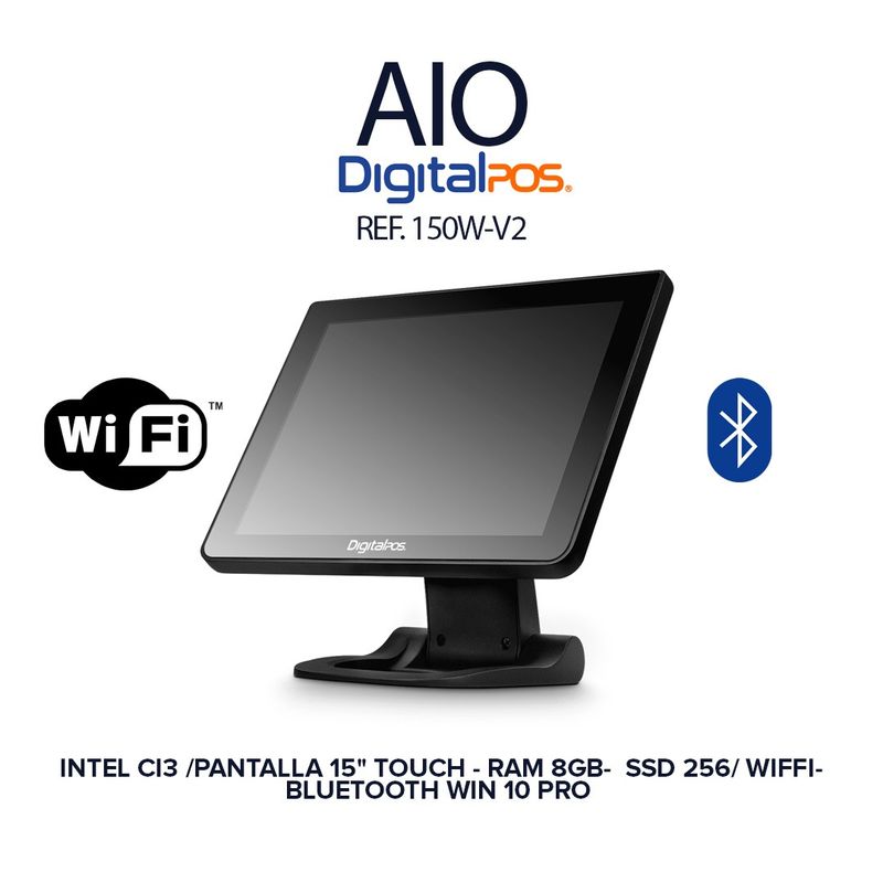 DIGITAL POS - DIGITAL POS DIG-150W-V2 CI3 RAM 8GB SSD 256 WIN 10 PRO WI-FI