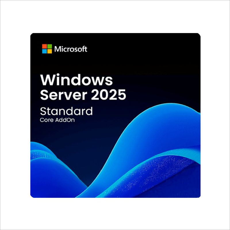 MICROSOFT - Windows Server 2025 Standard 16 Core OEI Caja Fisica COA DVD
