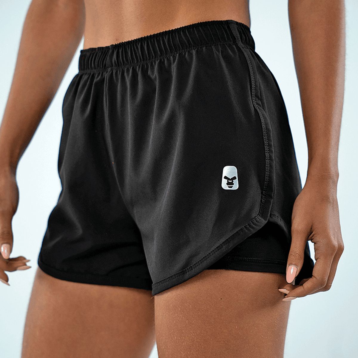 NO RULES - SHORT DEPORTIVO RUNNING NEGRO.