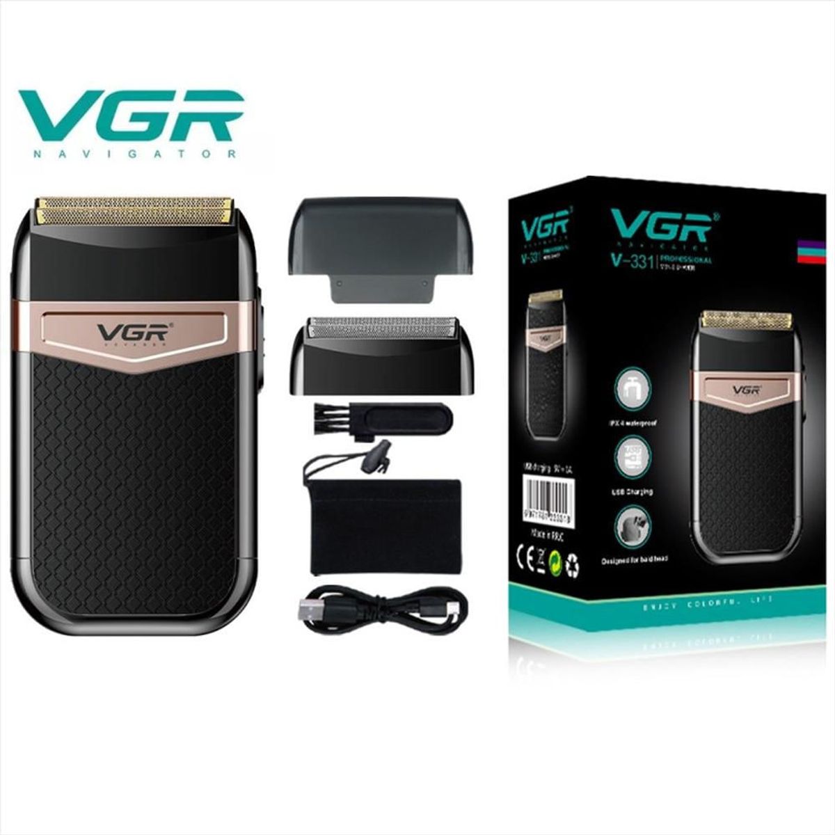 VGR - Maquina ORIGINAL Afeitadora Rasuradora Inalambrica Vgr V- 331
