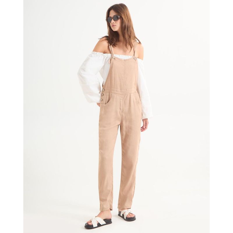 SEVEN SEVEN - Enterizo Para Mujer Manga Sisa Color Taupe Marca Seven Seven #28320429