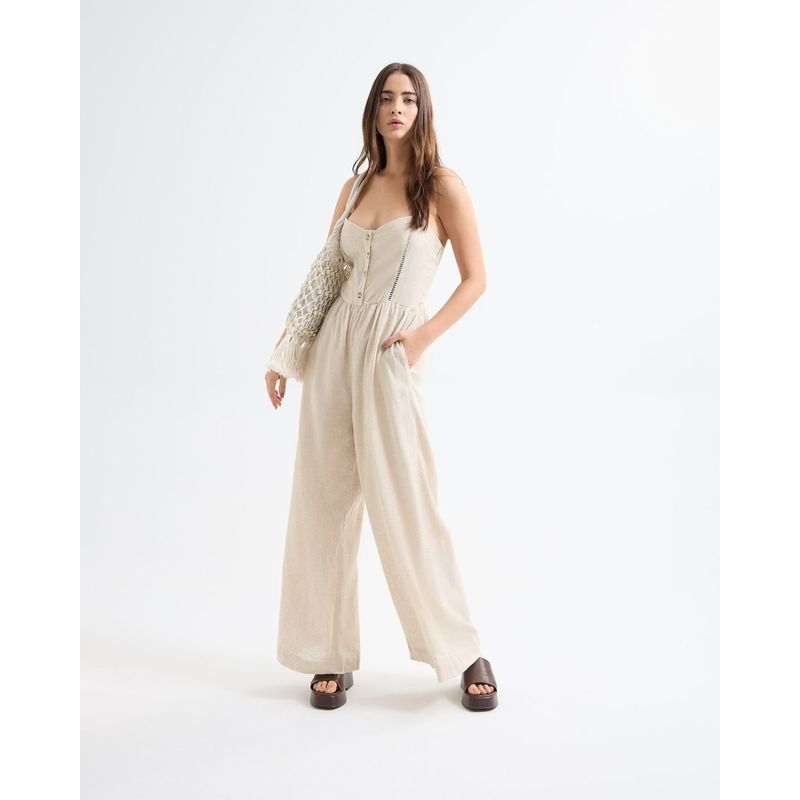SEVEN SEVEN - Enterizo Para Mujer Manga Sisa Color Beige Marca Seven Seven #28320428