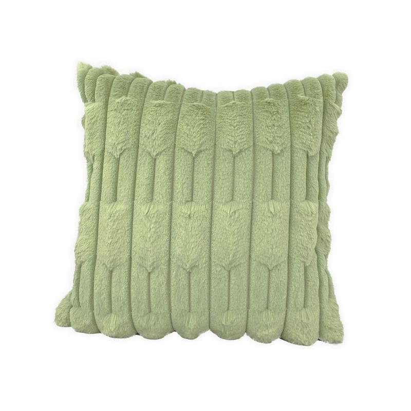 DIMATEX LEON - Cojín Felpa Suave Decorativo Sala Colores 42x42cm Refgos Verde