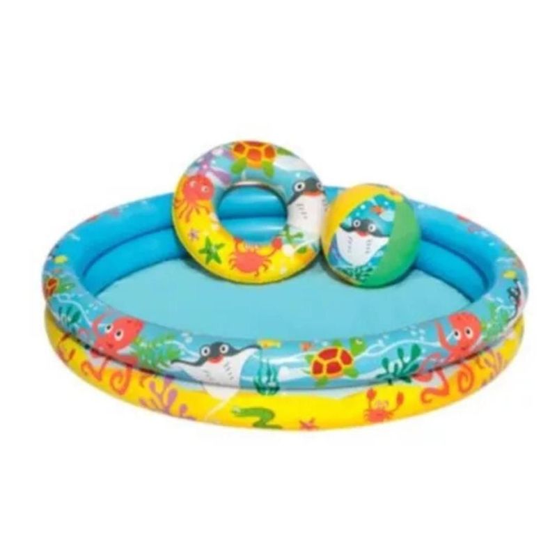 BESTWAY - Piscina Inflable Bestway 122cmx20cm + Pelota + Flotador