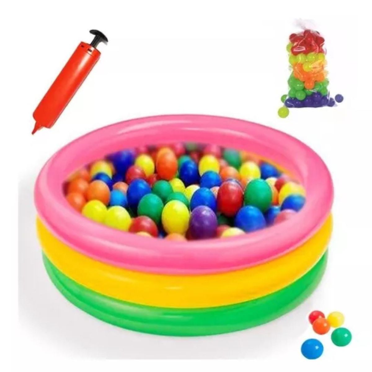 INTEX - PISCINA 86CM X 25CM INTEX + 50 PELOTAS + INFLADOR