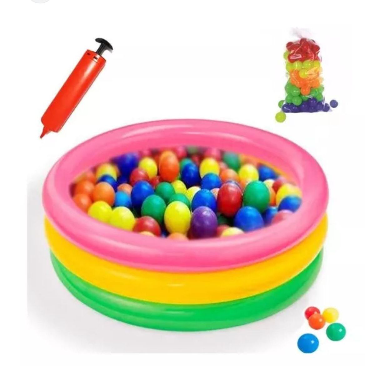 INTEX - PISCINA 86CM X 25CM INTEX + 50 PELOTAS + INFLADOR