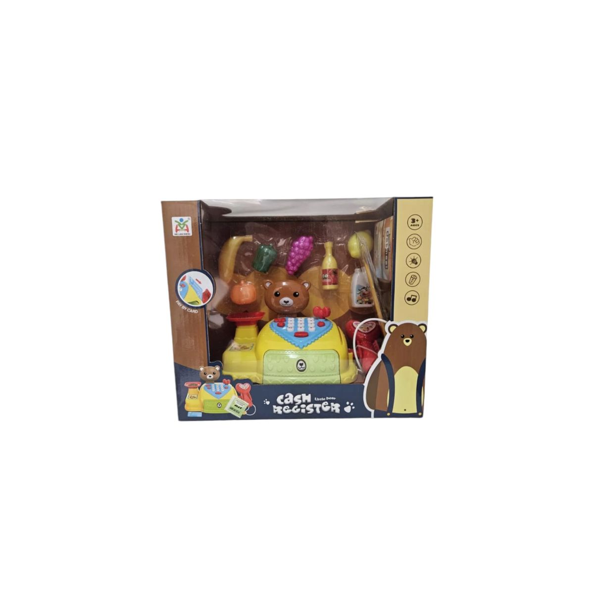 GENERICO - Caja Registradora Oso Infantil Con Accesorios y Sonido