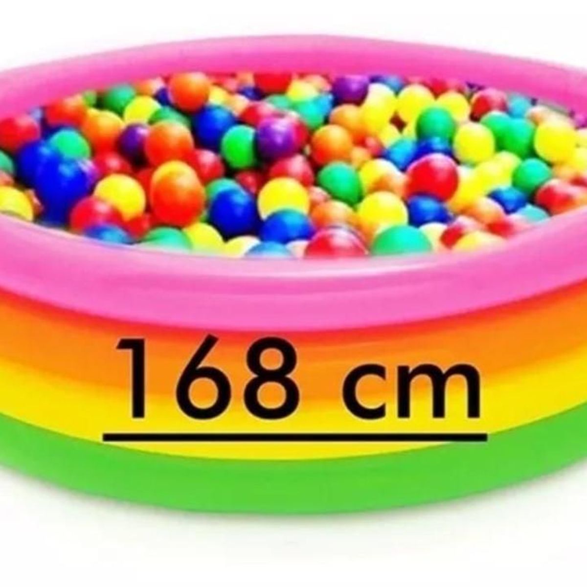 INTEX - Piscina Inflable 168cm X 46cm + 300 Pelotas + Inflador