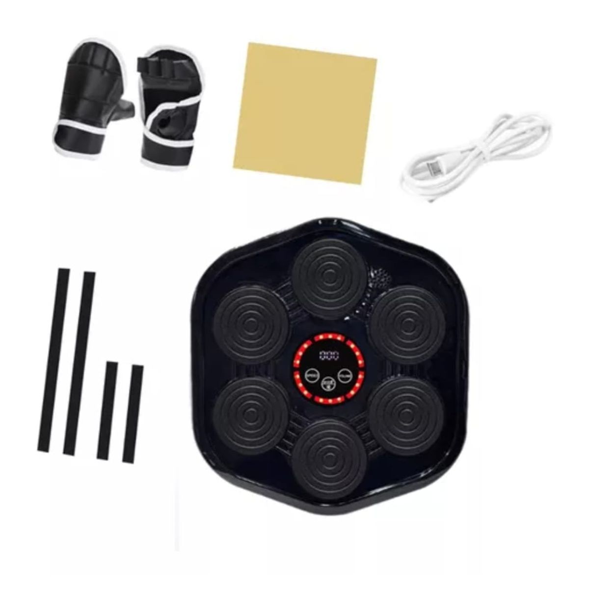 GENERICO - Maquina de boxeo musical bluetooth 6 paneles