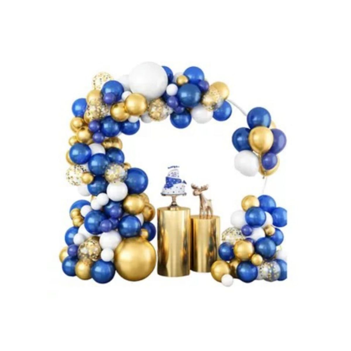 GENERICO - Kit Arco Azul Elegante De 72 Pcs Fiestas Inolvidables