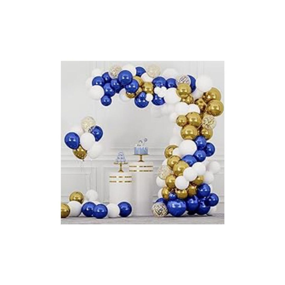 GENERICO - Kit Arco Azul Elegante De 72 Pcs Fiestas Inolvidables