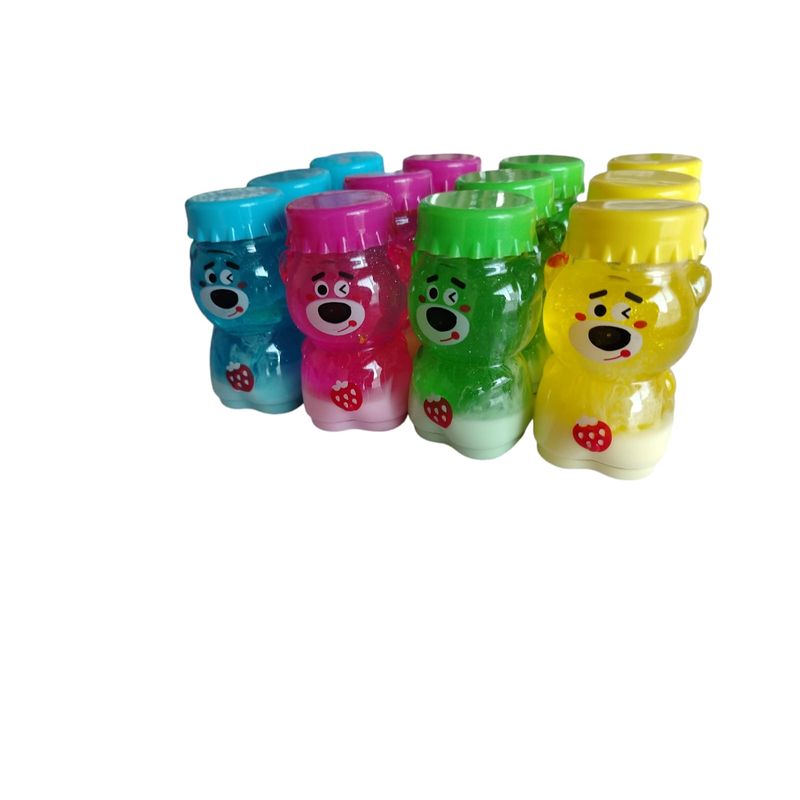 GENERICO - Caja De Slime X12 infantiles Con Muñeco Oso