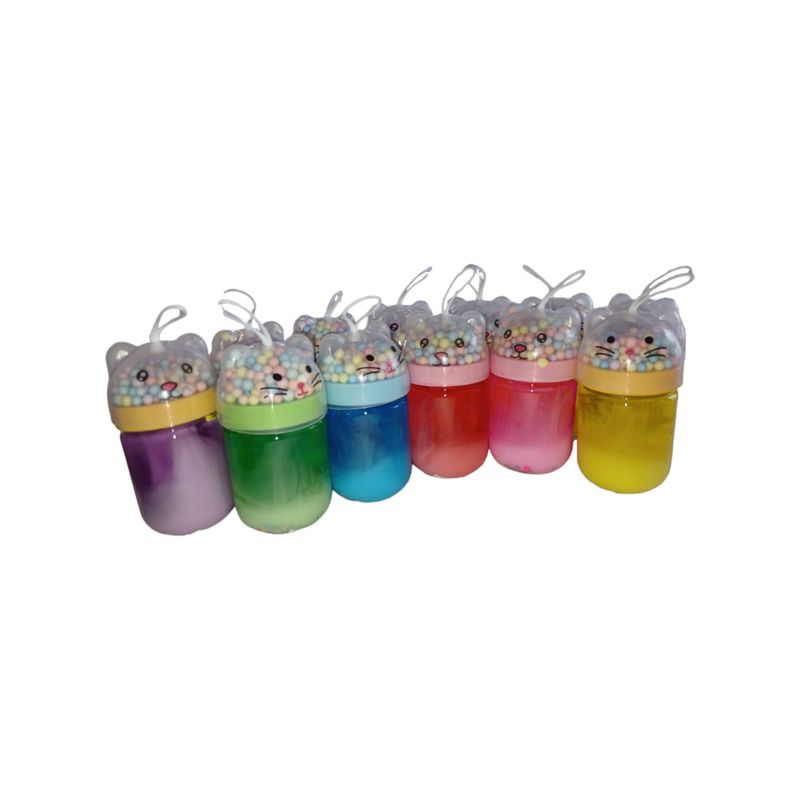 GENERICO - Caja De Slime X12 Para Niños Oso Estrellas