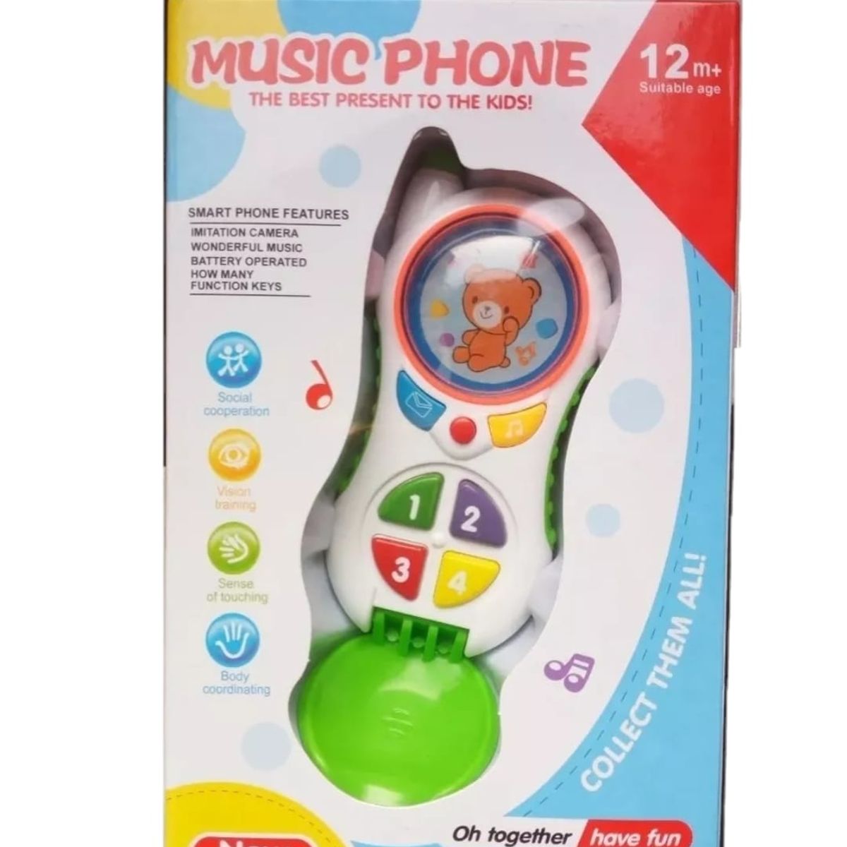 GENERICO - Celular De Juguete Con Sonido Verde