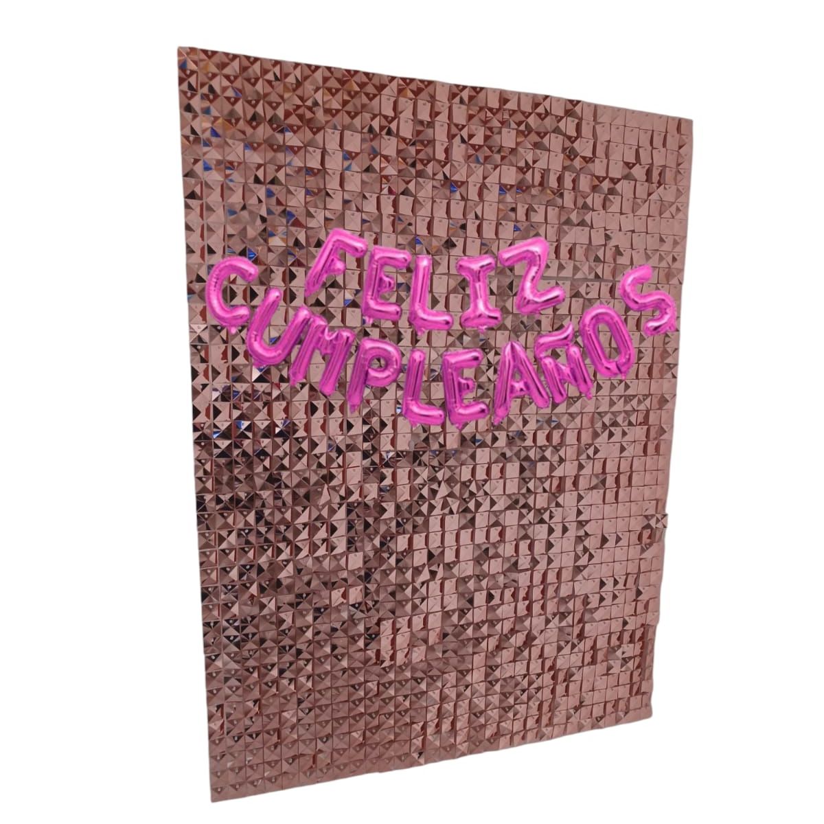 GENERICO - Fondo Oro Rosa Cortina De Lentejuelas 12 Paneles De Pared