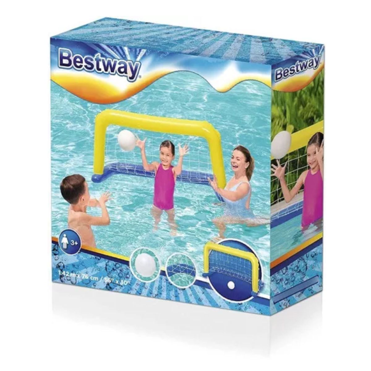 BESTWAY - Cancha Juego Inflable Bestway Malla Futbol Piscina 52123