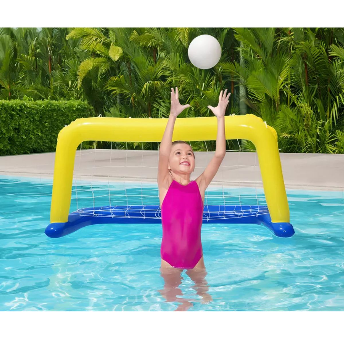 BESTWAY - Cancha Juego Inflable Bestway Malla Futbol Piscina 52123