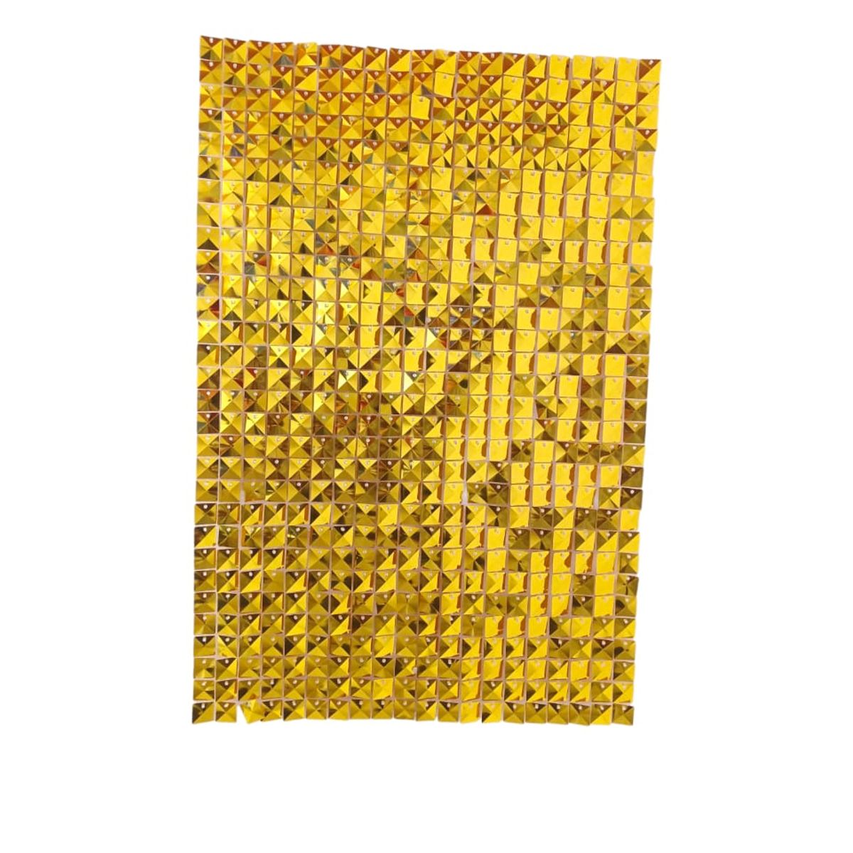 GENERICO - Fondo Dorado Cortina De Lentejuelas 6 Paneles De Pared