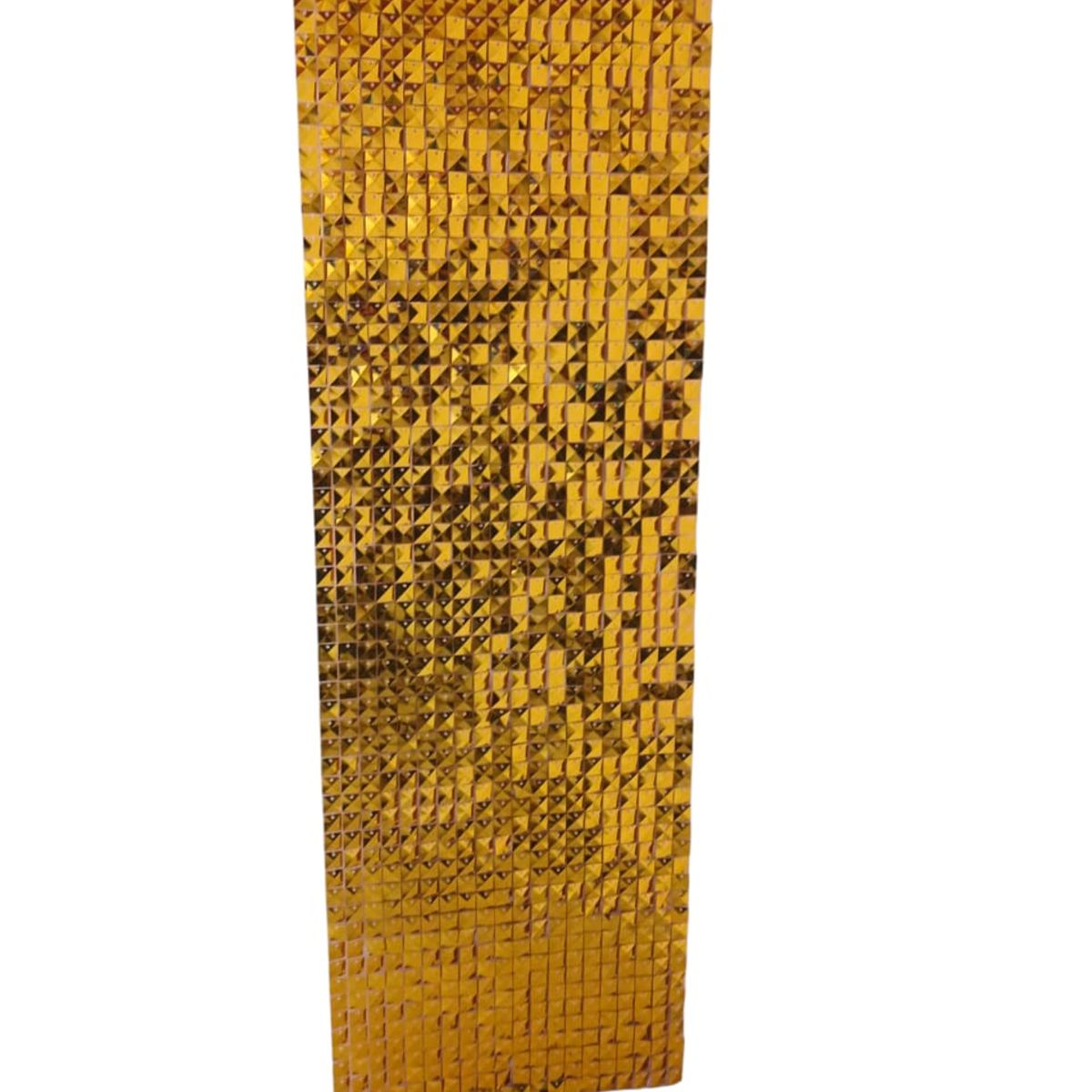 GENERICO - Fondo Dorado Cortina De Lentejuelas 12 Paneles De Pared