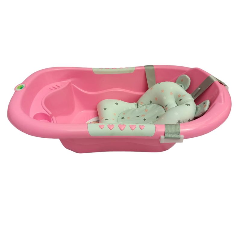 GENERICO - Tina o Bañera Para Bebe Con Cojin En Silicona Ergonomico
