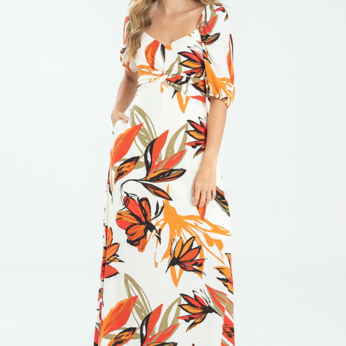 RAGGED - Vestido largo ennox Rojo persa Ragged