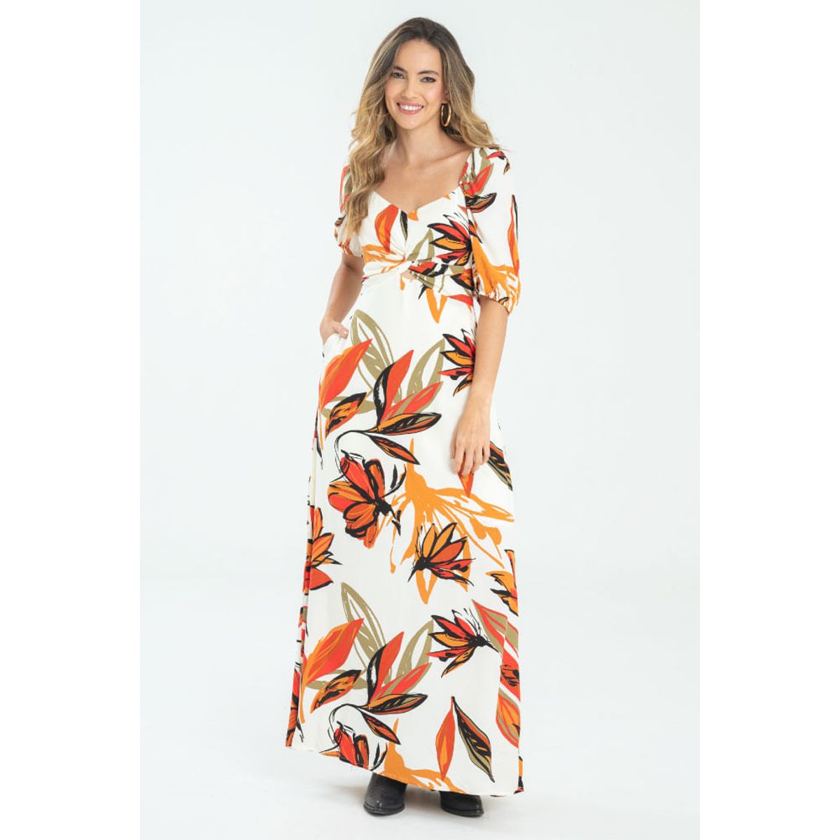 RAGGED - Vestido largo ennox Rojo persa Ragged