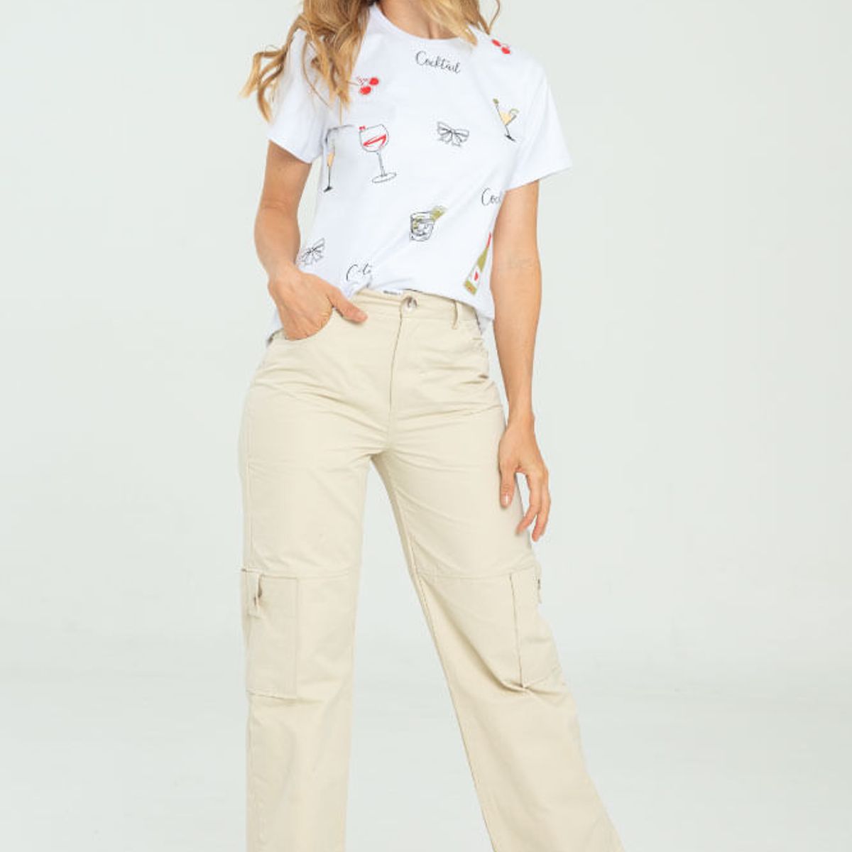 RAGGED - Pantalon irina Beige claro Ragged.