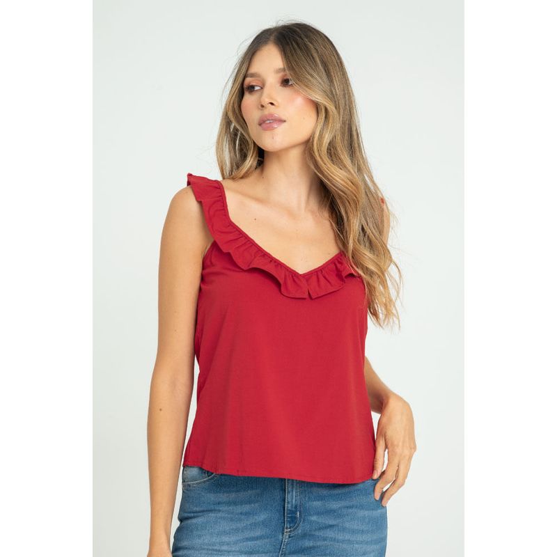RAGGED - Blusa araujo Rojo persa Ragged