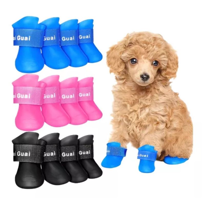 GENERICO - Zapatos Siliconados Para Mascotas Ideales Dias De Lluvia