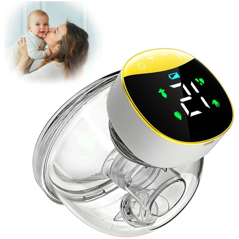 ONE PIXEL - Extractor Leche Silencioso Recargable Manos Libres Con Lcd