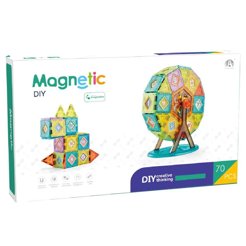 JUGANDO Y EDUCANDO - Juego Didáctico Construcción Magnética Creativa Para Niños