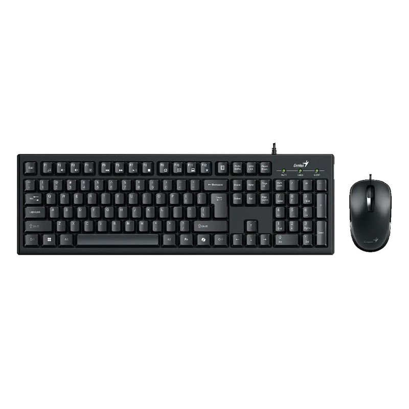 GENIUS - combo teclado y mouse genius KM-100se Negro