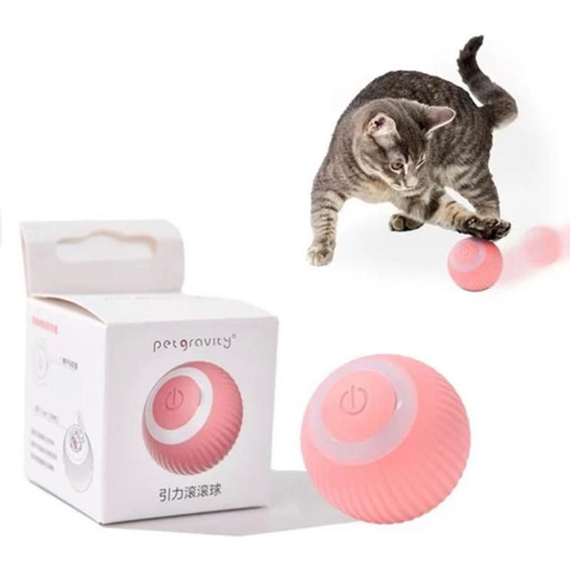 GENERICO - Juguete Pelota Gato Interactiva Recargable Bola Silicona